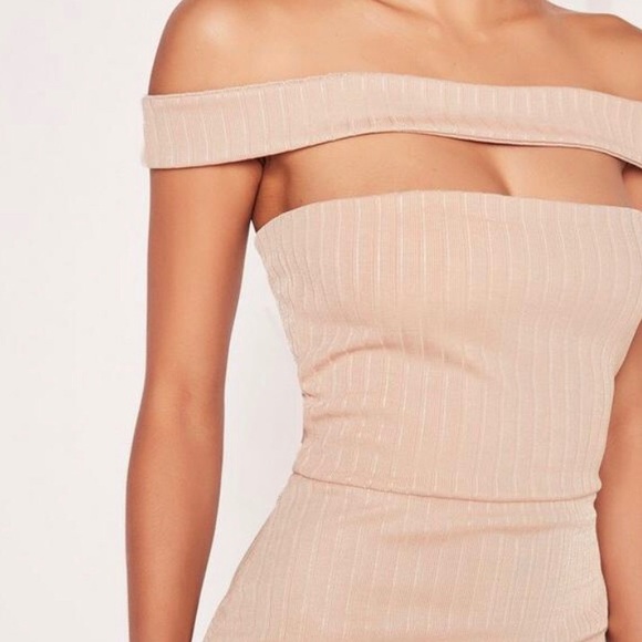 rubbed cut out bodycon nude - Picture 3 of 4